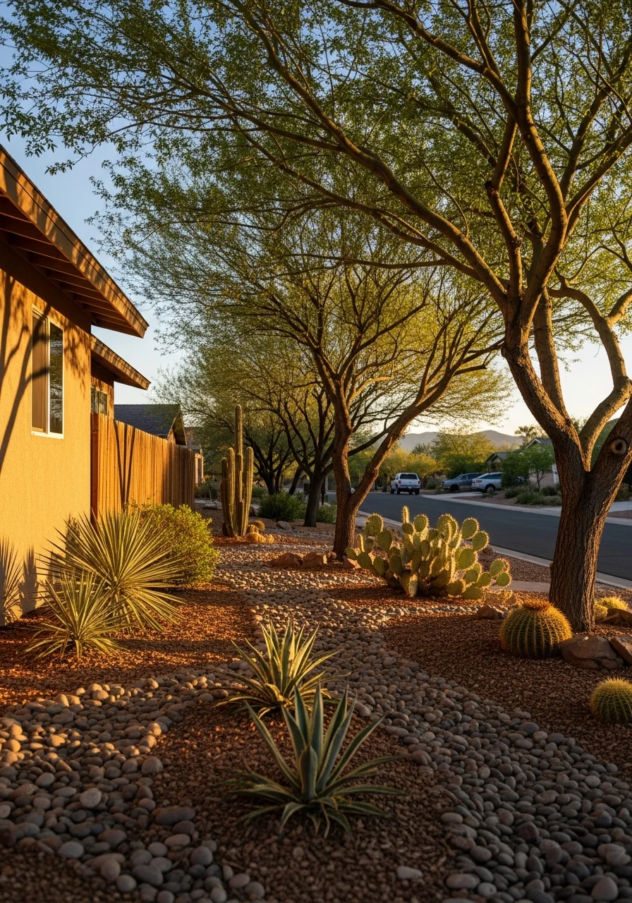 Camp Verde home detail showing property maintenance and native Arizona landscaping.