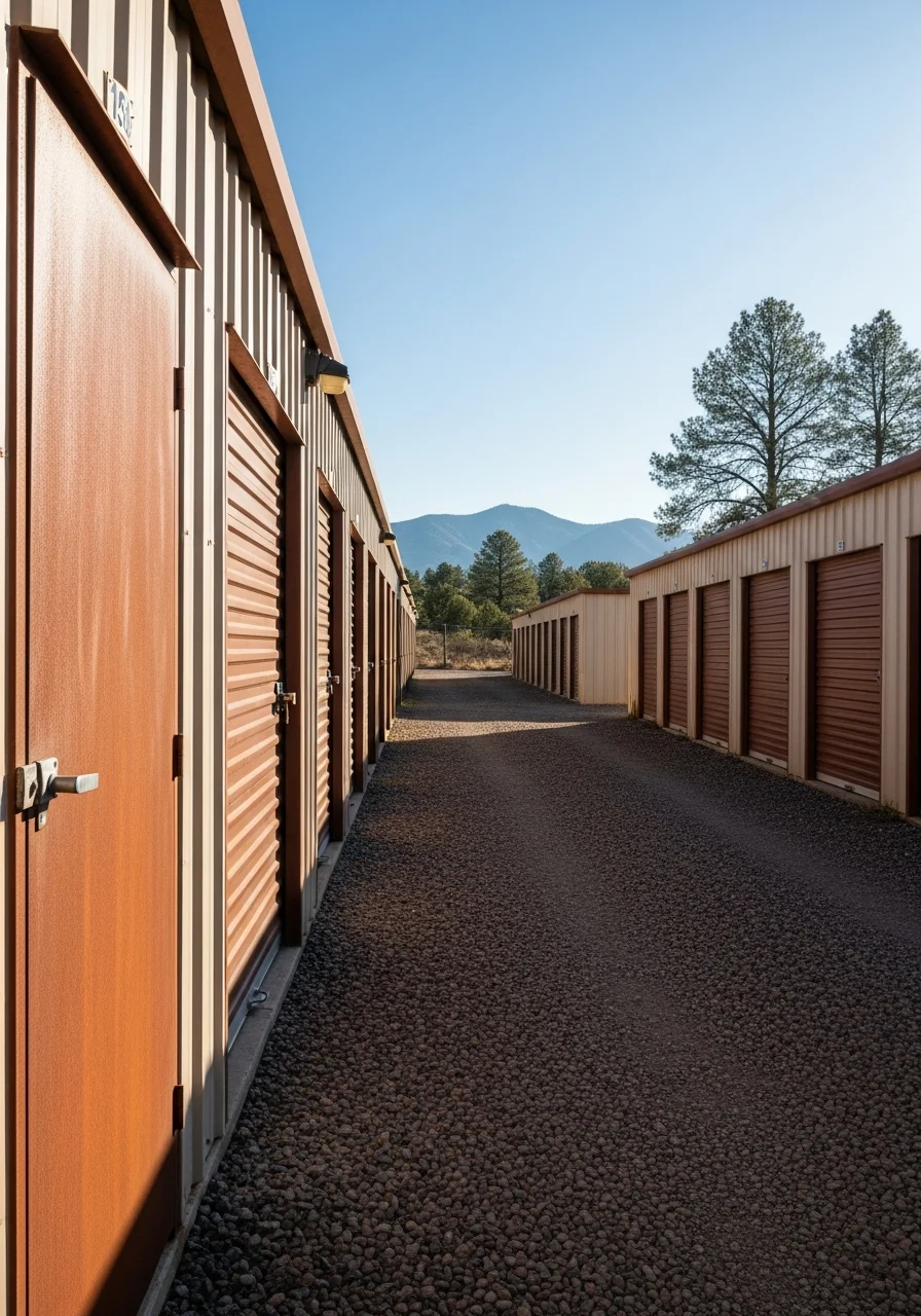 Mountain home exterior in Prescott with seasonal landscaping and clear property lines.